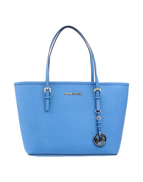 michael kors sac bleu vert|michael kors blue handbags.